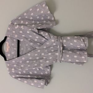 LOFT, peplum wrap around top, size small. 🌷